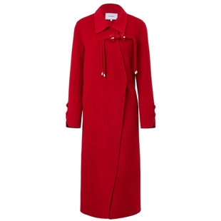 【奥莱】MAXRIENY东方红韵大衣韵味贵雅中式盘扣