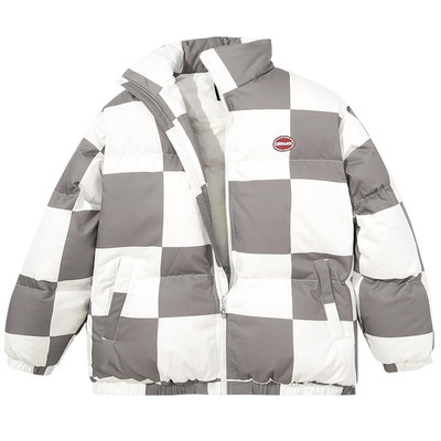 GENANX闪电潮牌撞色白鸭绒羽绒服