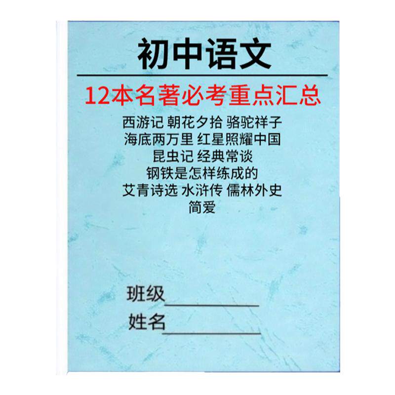 初中名著导读考点精练