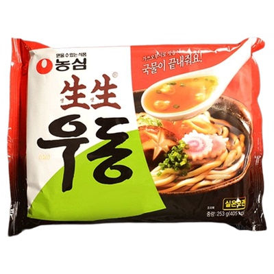 韩国进口袋装汤面农心