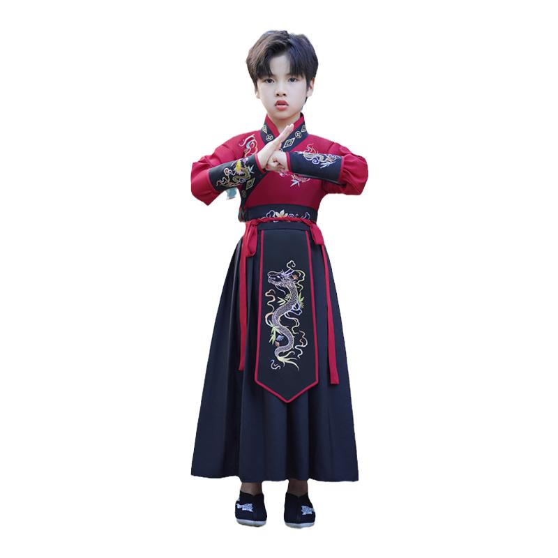 汐沚男童汉服武侠套装