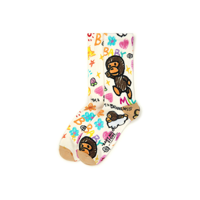 bapebabymilo袜子女袜卡通