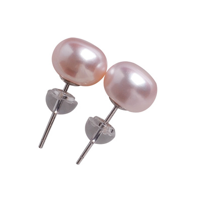 天然淡水珍珠耳针耳环925银