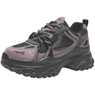 热风厚底老爹鞋女款2025年冬季新款运动休闲鞋增高女鞋H42W25117