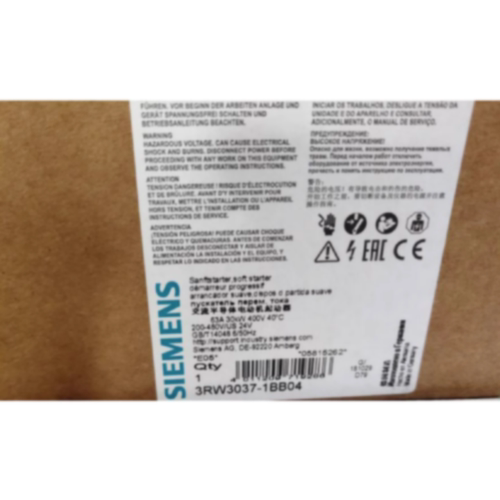 议价3RW3037-1BB14西门子1BB04软启动器3RW30371BB14现货议价