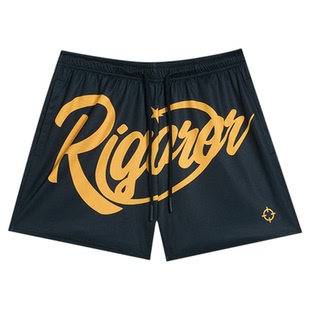 准者短裤男夏季2026新款透气速干印花健身跑步美式篮球四分针织裤