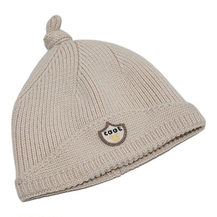 婴儿帽子秋冬季婴幼儿毛线帽男童宝宝针织帽保暖护耳加厚套头帽潮