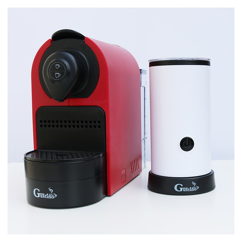 GUSTINO胶囊咖啡机意式家用 全自动煮咖啡壶 奶泡机套装OEM