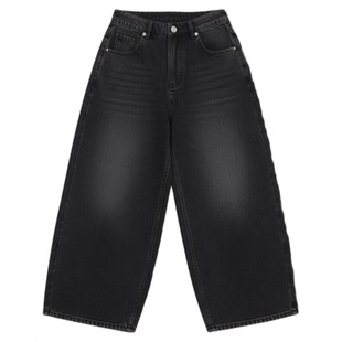 牛仔裤女2025冬季新款爆款裤子显瘦弯刀裤高腰加绒加厚弯刀阔腿裤