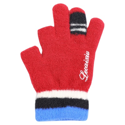 儿童半指手套冬季保暖防寒加绒