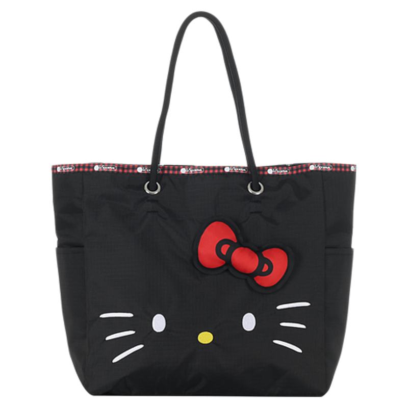 LeSportsac乐播诗新款HelloKitty系列黑色可爱凯蒂猫大单肩托特包