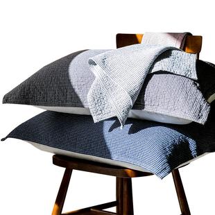 枕巾纯棉一对装纱布抗菌枕头巾盖男生2025新款全棉高档男士防头油