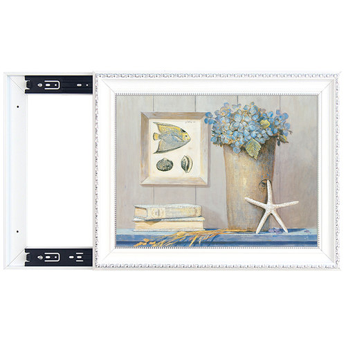 客厅电表箱装饰画简约餐厅液压挂画北欧式配电箱弱电箱盒推拉壁画