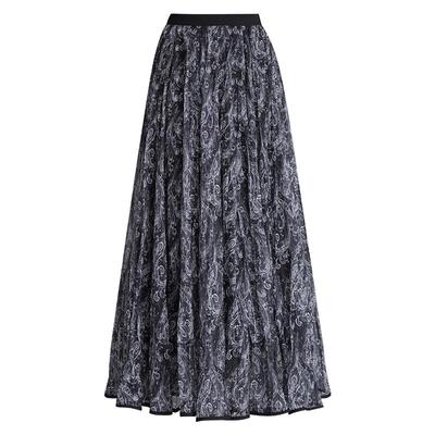 高级感蕾丝飘逸半身裙女