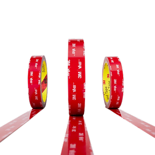 3M低温强力双面胶粘贴片双面贴魔术贴车家两用高粘度行车记录仪固定胶片装饰贴金属塑料碳纤维GPL北方专用