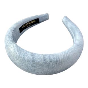 温柔蓝色高颅顶宽发箍显脸小厚海绵头箍发饰2025春夏季新款头饰女