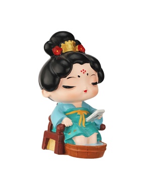 唐仕女养生盲盒摆件陕西文创礼物