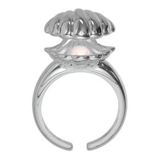 PEARLONA海螺复兴开合贝壳巴洛克珍珠戒指原创开口戒赖美云同款