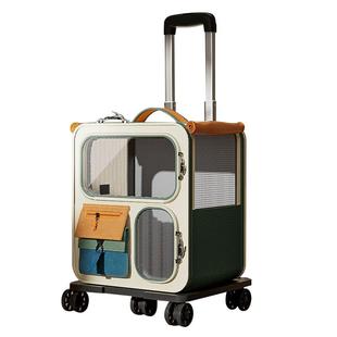 猫包外出便携猫咪背包宠物拉杆箱双肩包多猫神器大容量两只航空箱