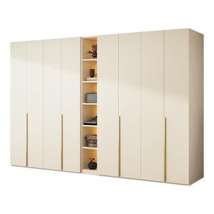 全实木衣柜家用卧室一门到顶轻奢全屋定制生态板大衣橱包安装柜子