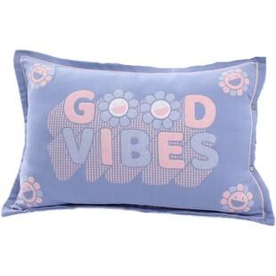 中号儿童纯棉纱布枕套一对40*60按扣柔软加厚乳胶家用枕芯枕头套