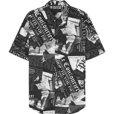 【季末优惠】VERSACE JEANS COUTURE 男士Magazine短袖衬衫
