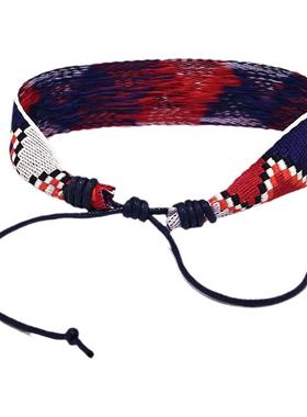 彩色三角纹手绳几何图形文艺百搭