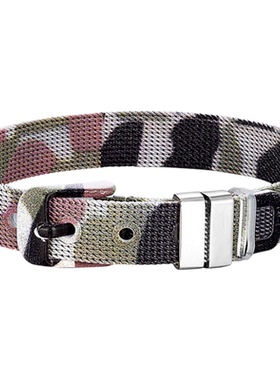 KREAM 迷彩表带手链男女同款欧美嘻哈潮流情侣手环