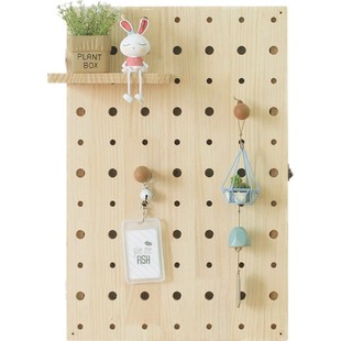 实木洞洞板电表箱装饰信息箱挂钩电箱置物架弱电箱木质变电箱遮挡