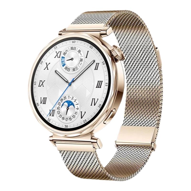 适用华为gt7手表带GT6米兰腕表带gt5新款watchgt4女款gt3金属watch5男女士款41mm高级感buds不锈钢磁吸