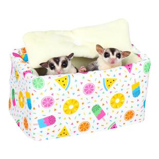 蜜袋鼯棉窝用品松鼠花枝鼠不锈钢防啃咬窝飞鼠悬挂窝宠物吊床窝