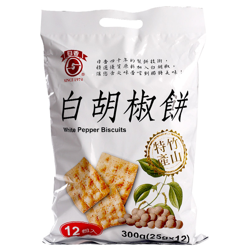 饼干日香薄脆饼进口台湾咸香酥脆