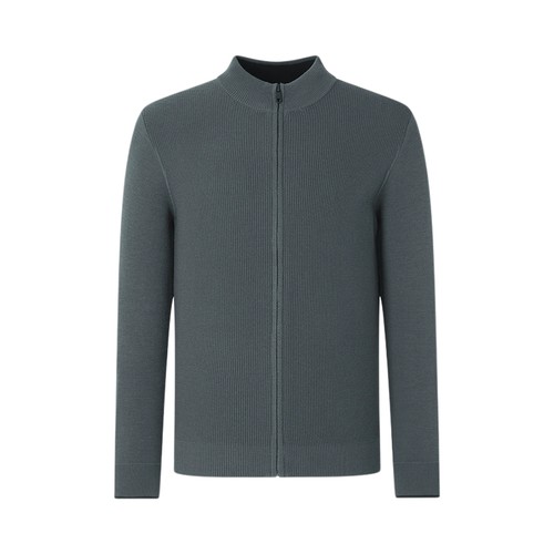 SHANSHAN杉杉立领针织开衫外套男士秋季新款商务休闲长袖毛衣男款