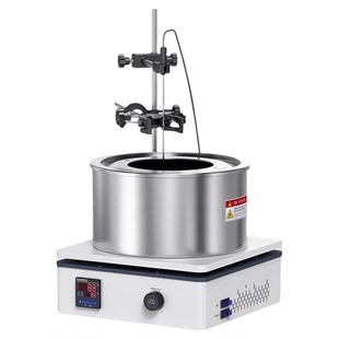 力辰科技油浴锅实验室集热式磁力搅拌器数显恒温水浴锅热油加热锅