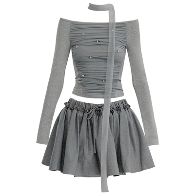 易碎商店miu系简约显瘦针织衫