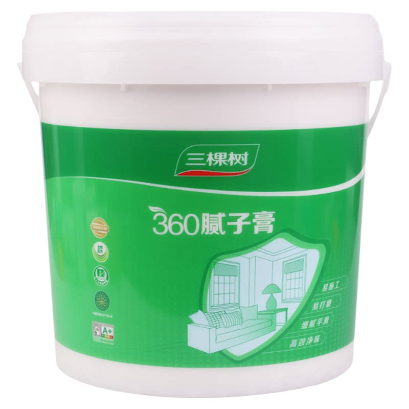 三棵树腻子膏补墙膏净味防潮防霉墙面修补墙体无甲醛环保家用自刷