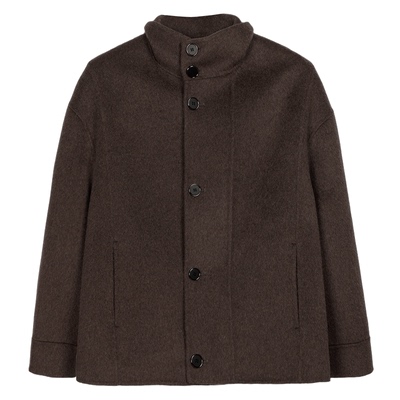 70双面羊毛呢子夹克男加厚重磅