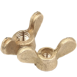 黄铜蝶形螺母蝴蝶型螺帽元宝羊角手拧螺丝帽M3M4M5M6M8M10M12M14