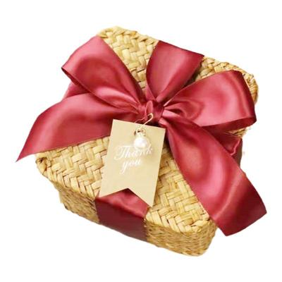 伴手礼盒包装盒空盒藤编满月回礼