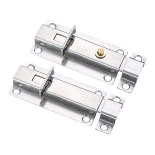 304不锈钢加厚自动弹簧插销手动锁扣门锁门闩卫生间防盗木门门栓