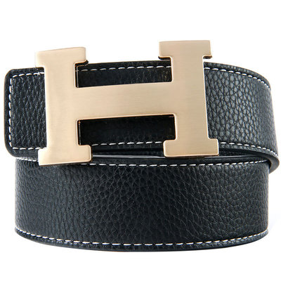 花花公子皮带男潮平滑年轻人板扣