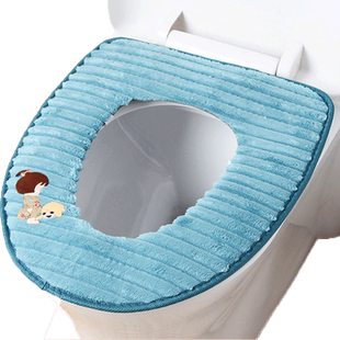 马桶垫家用秋冬季款新款拉链粘扣款保暖坐便套垫通用背面防水四季