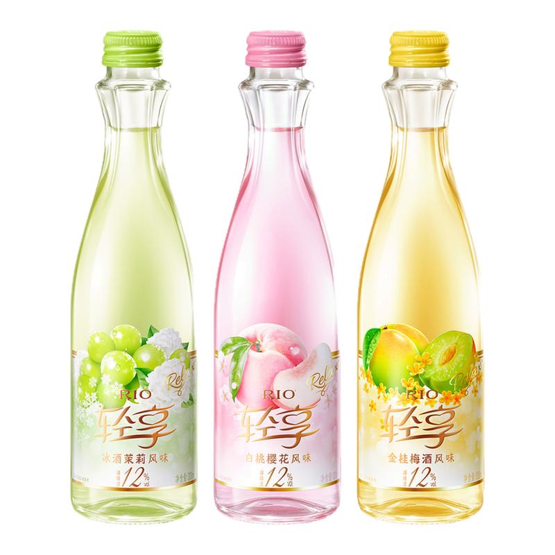 RIO锐澳12度轻享300ml花果香女士伴手礼聚会低度鸡尾酒果味小甜酒