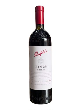 奔富bin28【正品保证】澳洲进口高端设拉子干红葡萄酒750ml*1瓶