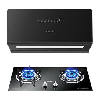 海尔智家超薄近吸抽油烟机燃气灶套装Leader统帅家用厨房烟灶套餐