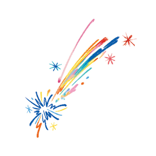 三川集 绚丽烟花纹身贴甜酷多巴胺女手臂胸口防水持久海边音乐节