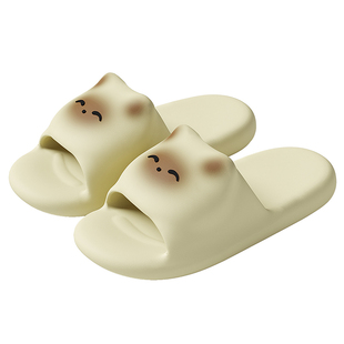 可爱猫咪拖鞋女2025新款室内家居情侣浴室踩屎感洗澡eva凉拖女款