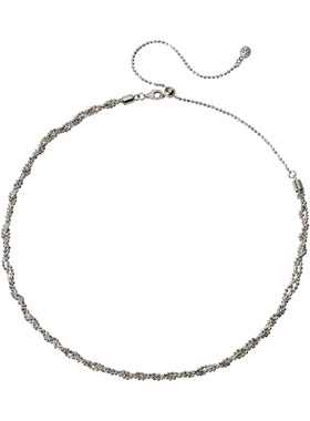 素图925银百搭高级感项链夏季女