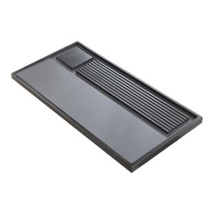 天然乌金石茶盘单盘家用简约现代客厅石盘石头茶具整块石茶台拖盘