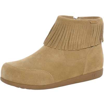 REEMOOR流苏靴女侧拉链平底